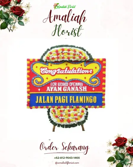Sewa Papan Bunga Kaway Xvi